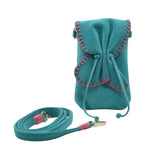 Carlos Falchi Suede Cell Phone Butterfly Bag