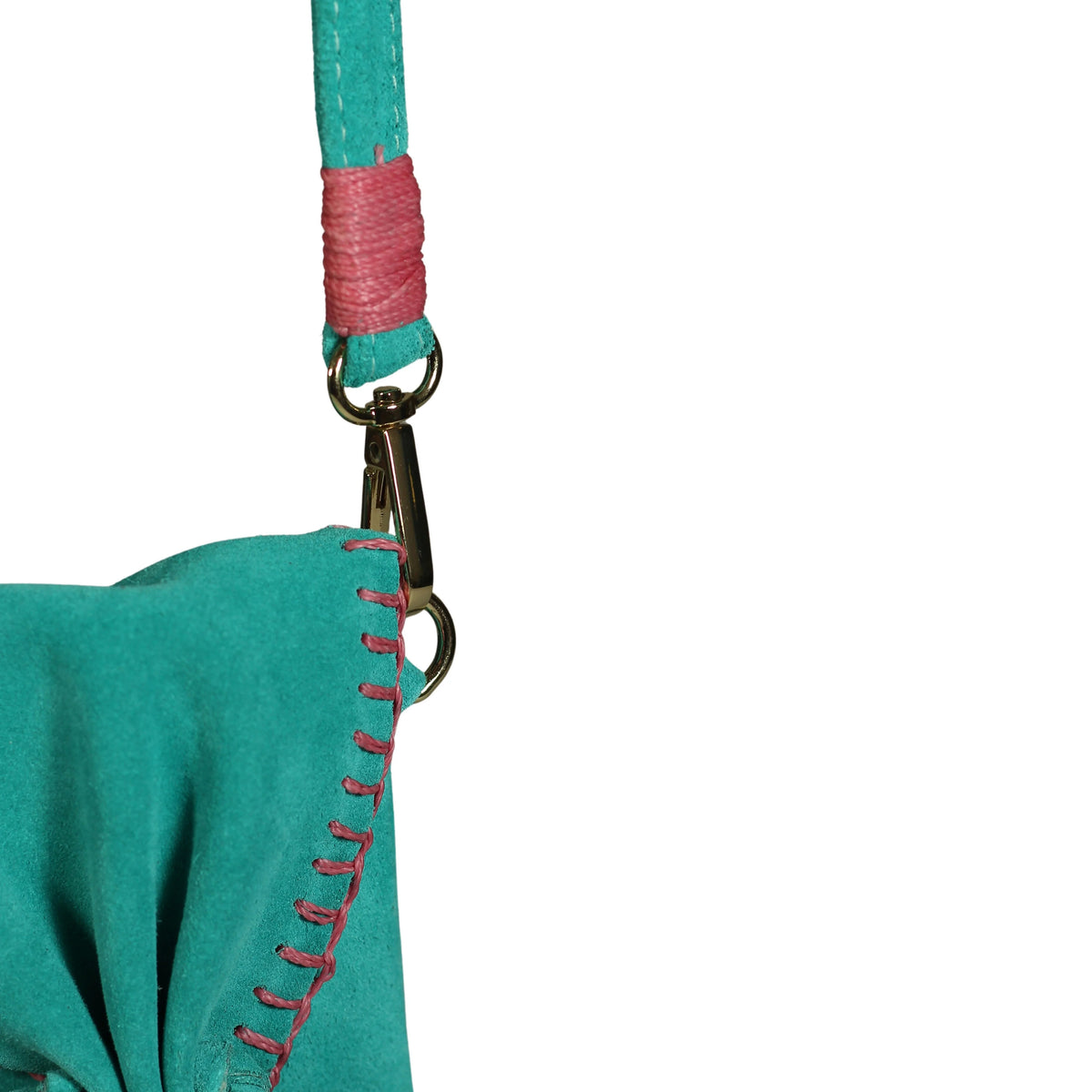 Carlos Falchi Suede Cell Phone Butterfly Bag