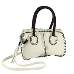 Carlos Falchi TS Mini Barrel Leather Bag