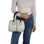 Carlos Falchi TS Mini Barrel Leather Bag