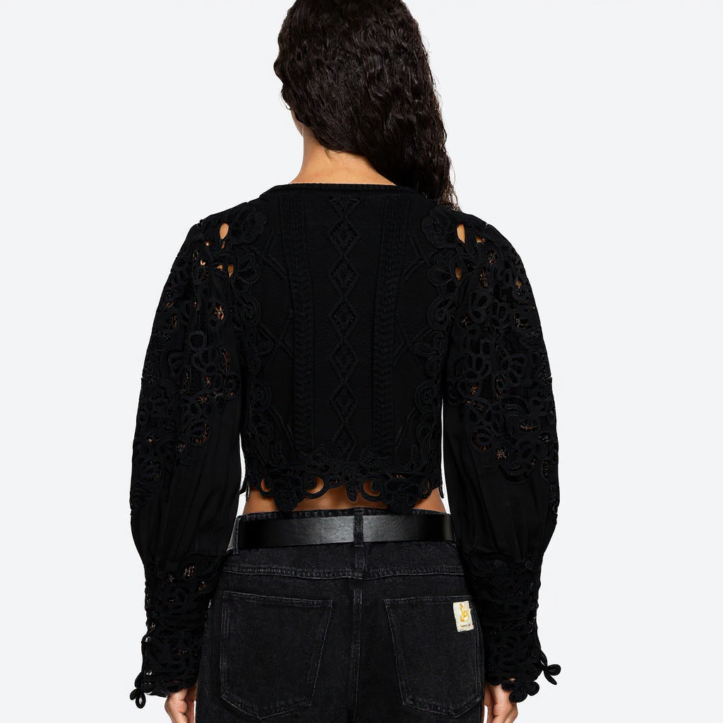Sea Vania Lace Combo Sweater