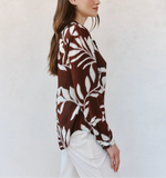 Bella Dahl Classic Button Down Printed Shirt