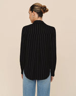 Bella Dahl Lurex Clean Stripe Shirt