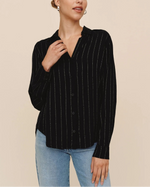 Bella Dahl Lurex Clean Stripe Shirt