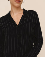 Bella Dahl Lurex Clean Stripe Shirt