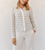 Bella Dahl Contrast Placket Button Down Shirt