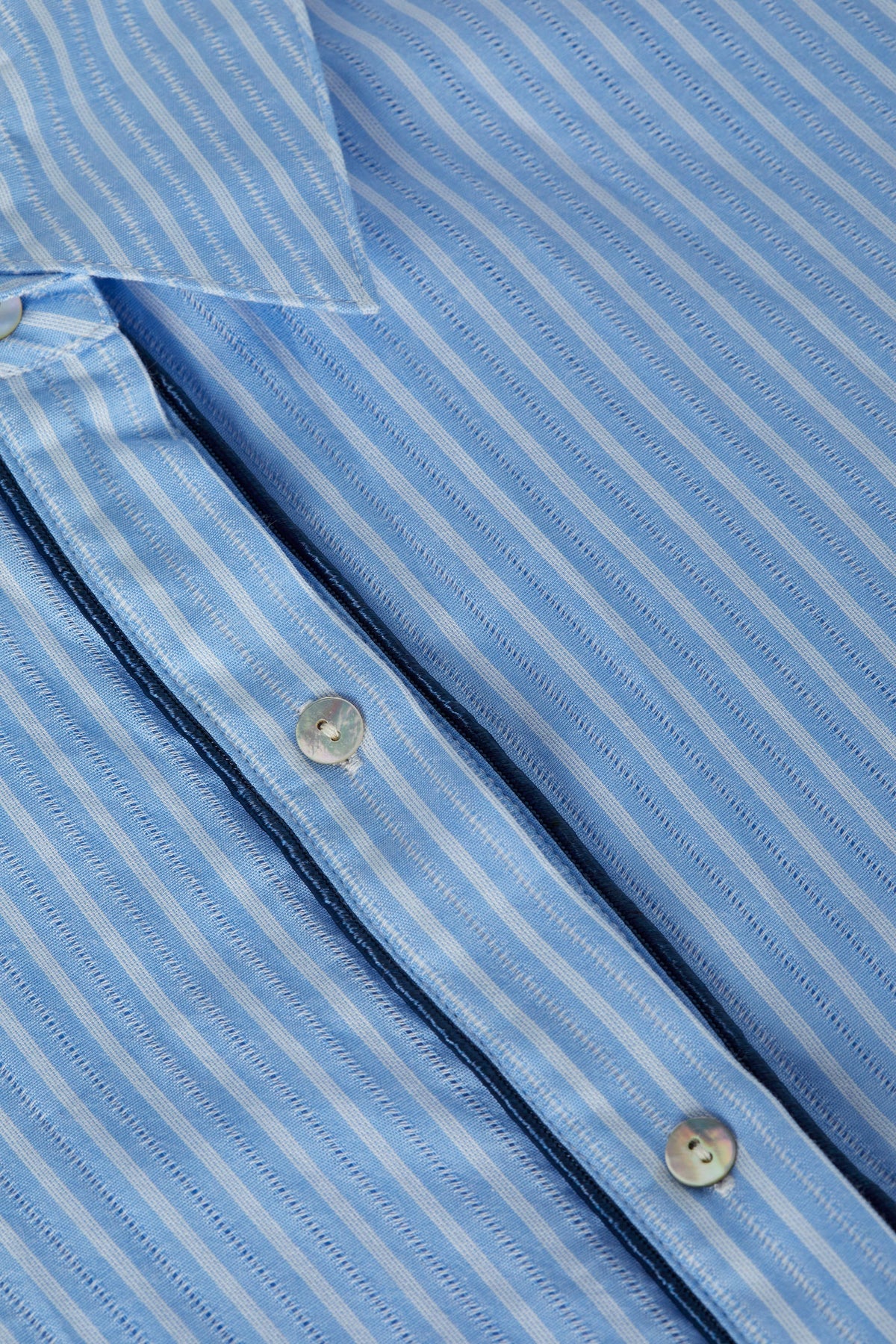 L'agence Cosette Crop Shirt With Piping