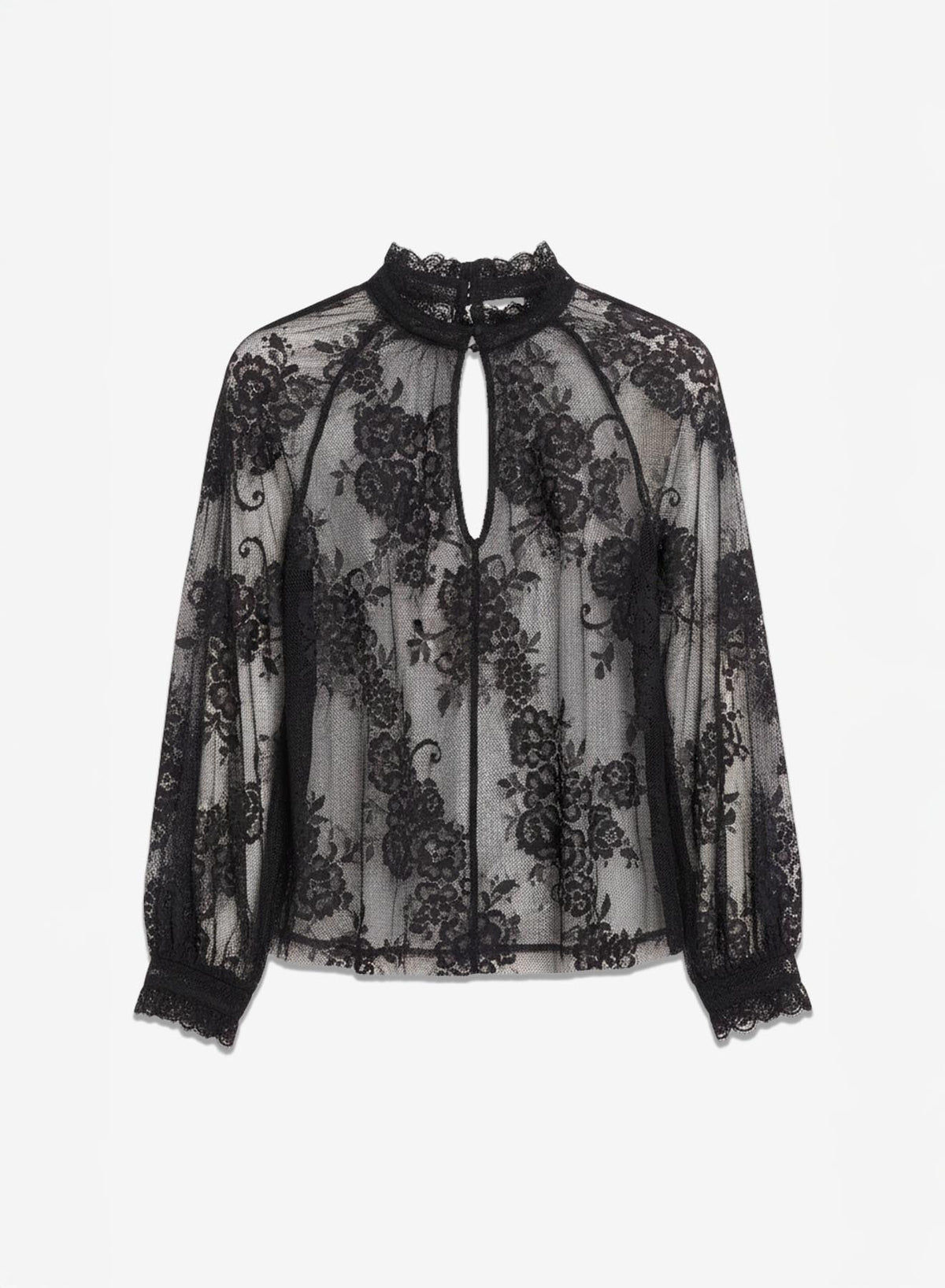 Ottodame Lace Mockneck Blouse