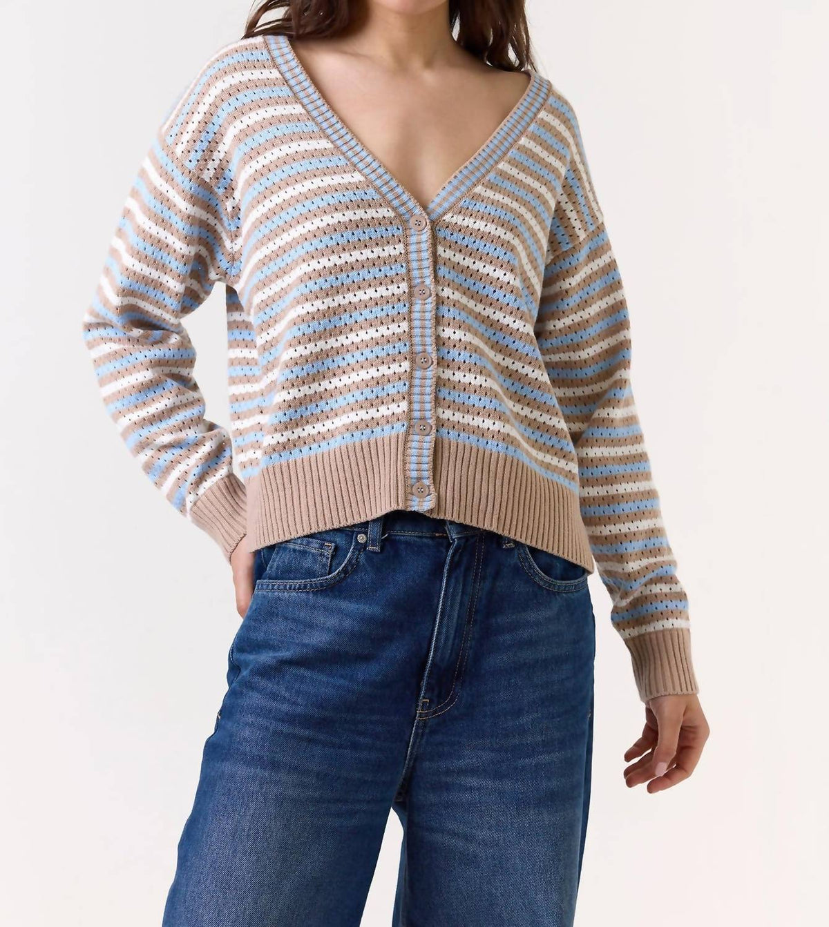 Wisper Pamilla Stripe Cardigan