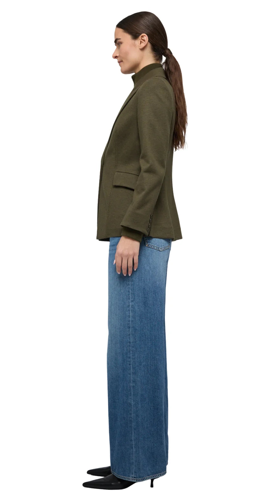 Simkhai Auden Knit Combo Blazer