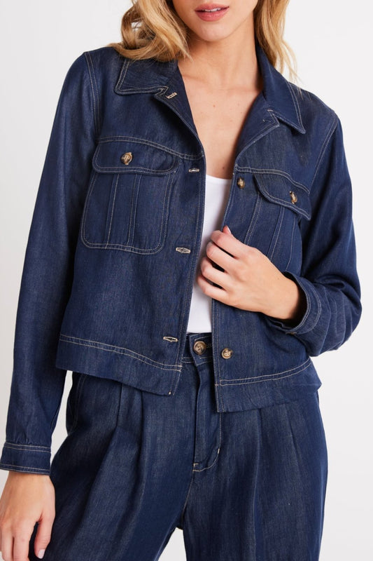 Bella Dahl Flap Pocket Utility Jacket