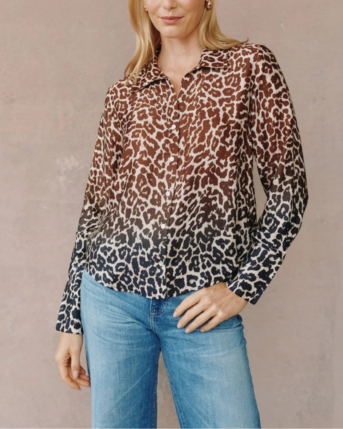 Bella Dahl Flowy Wide Collar Button Down Shirt