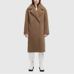 Hiso TS Freed Shearling Teddy Long Coat