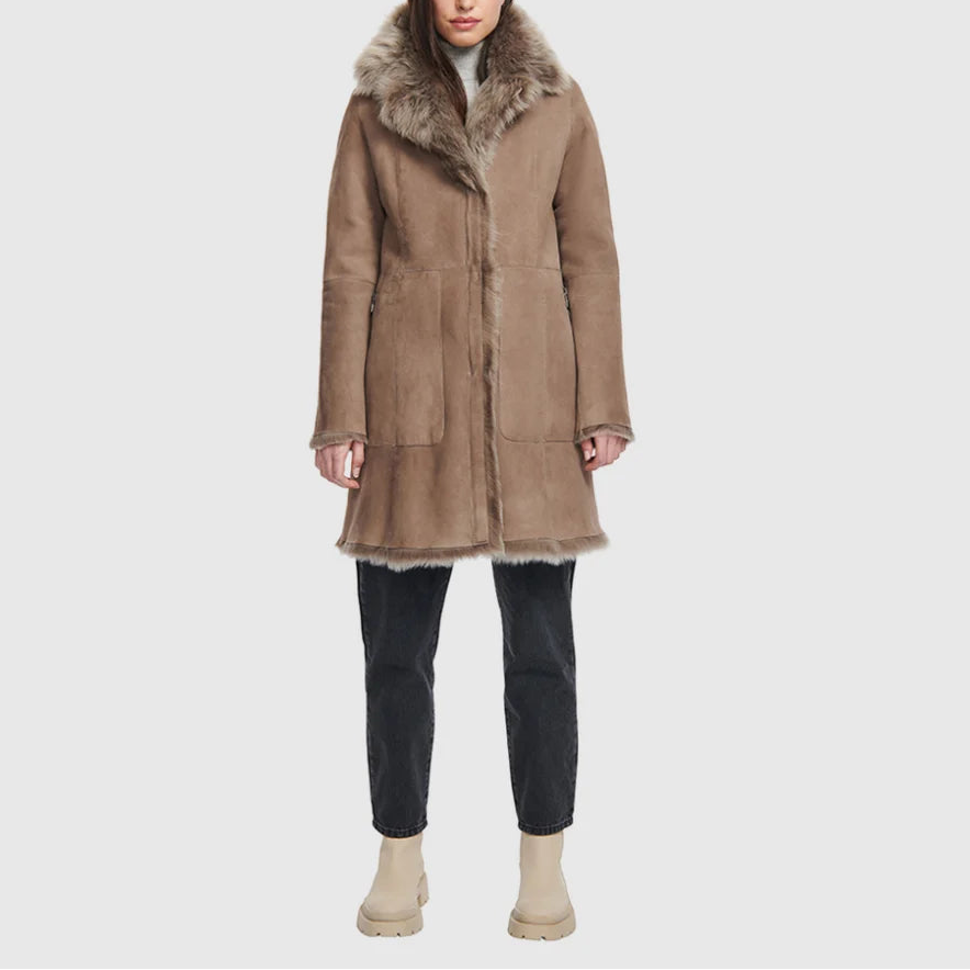 HISO Gipsi Reversible Shearling Jacket