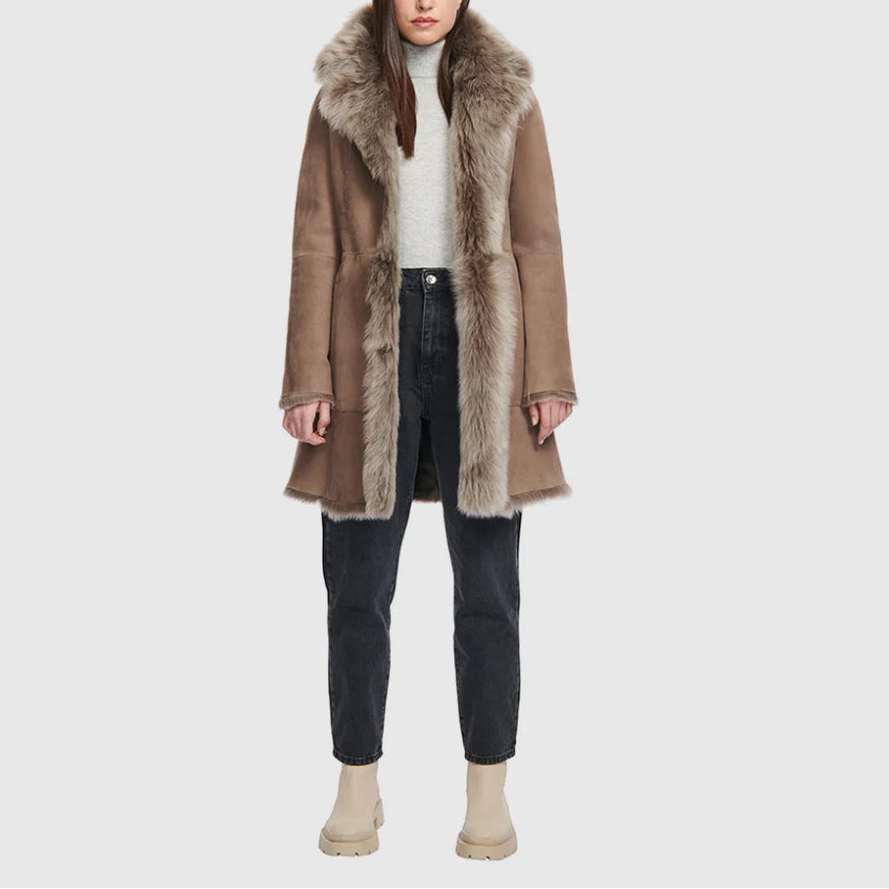 HISO Gipsi Reversible Shearling Jacket