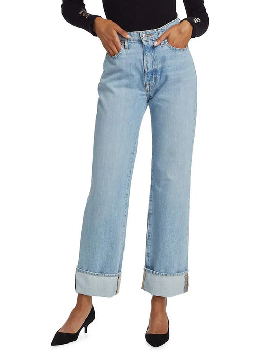Derek Lam Farrah High Rise Cuffed Jean