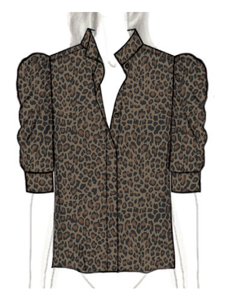 Frame The Leopard Gillian Top