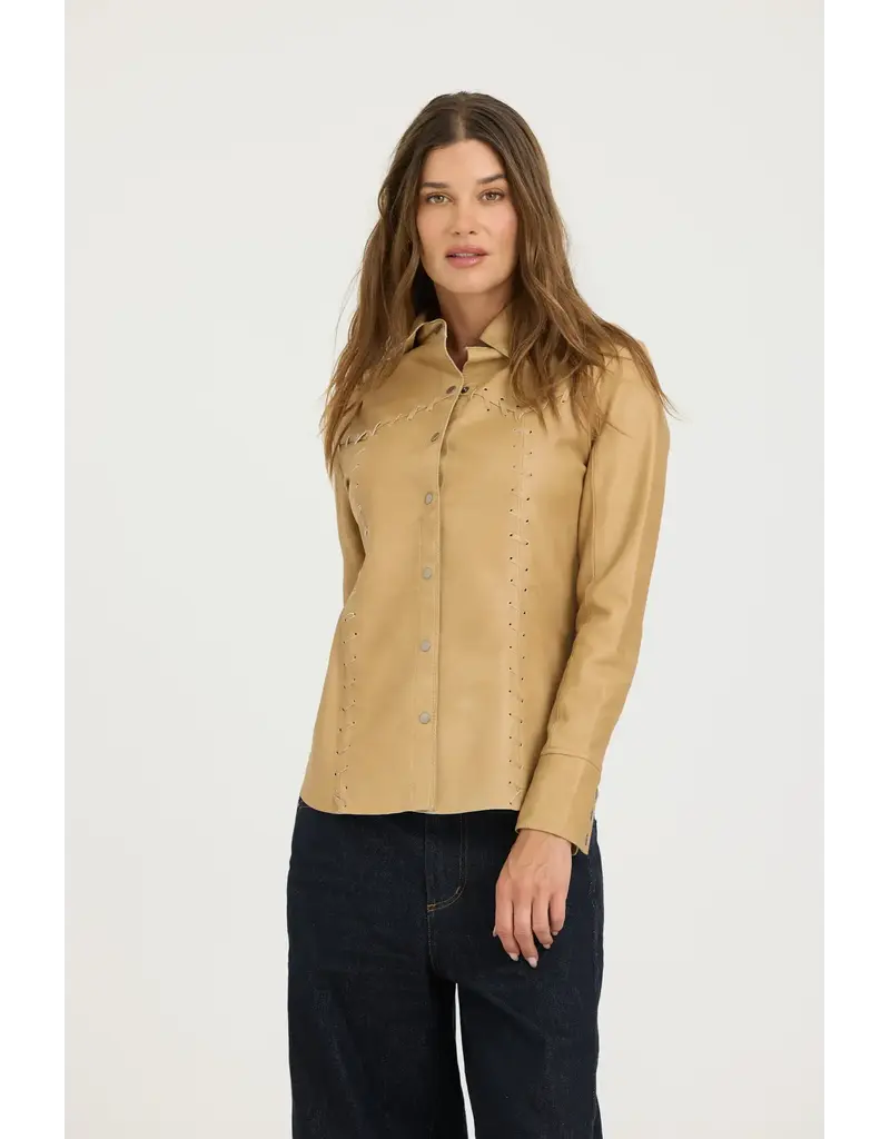 Jakett Elsa Patina Leather Shirt
