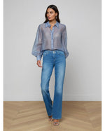 L'agence Jayleen Button-down Blouse