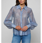 L'agence Jayleen Button-down Blouse