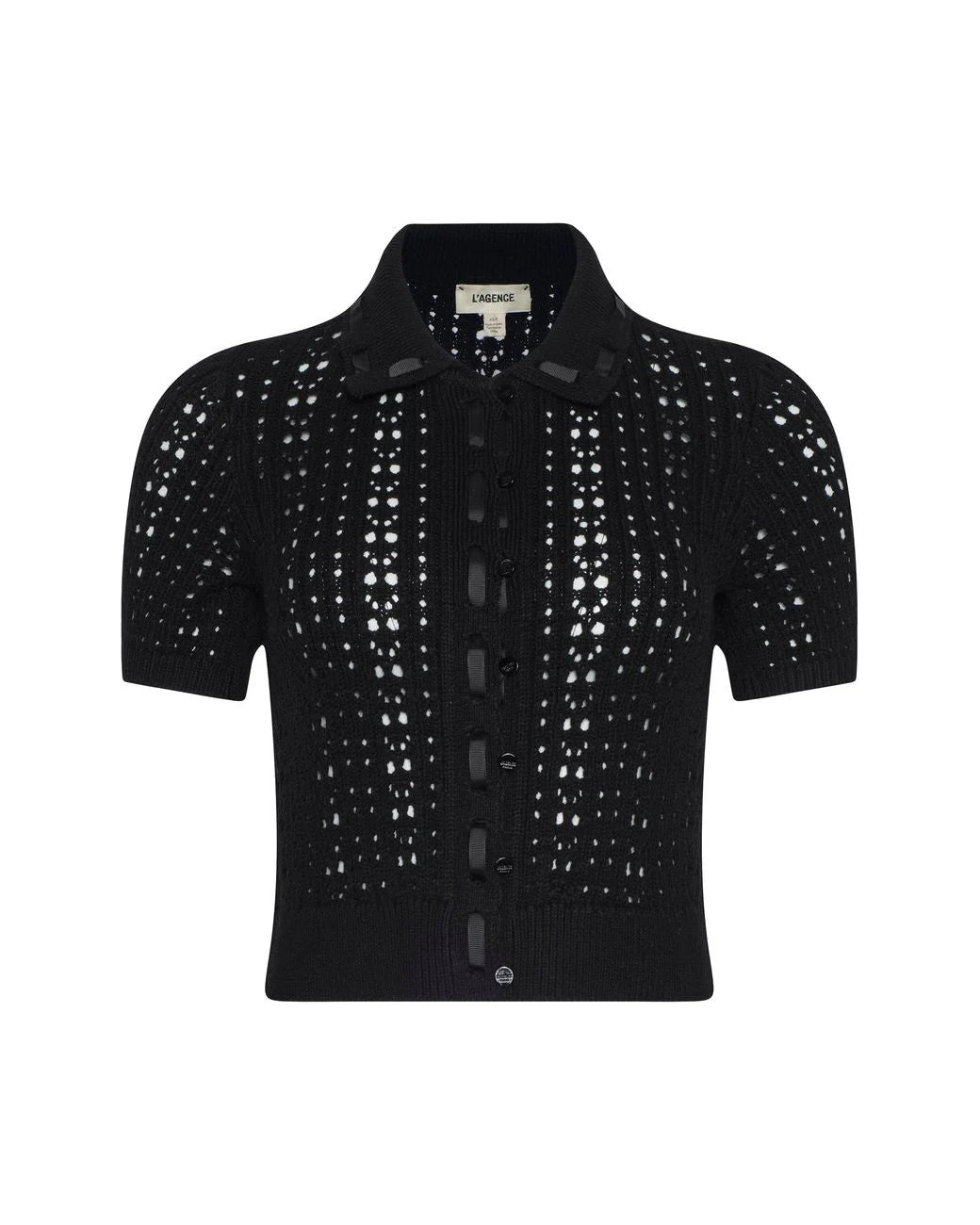 L'agence Ninette S/S Pointelle Short Cardigan