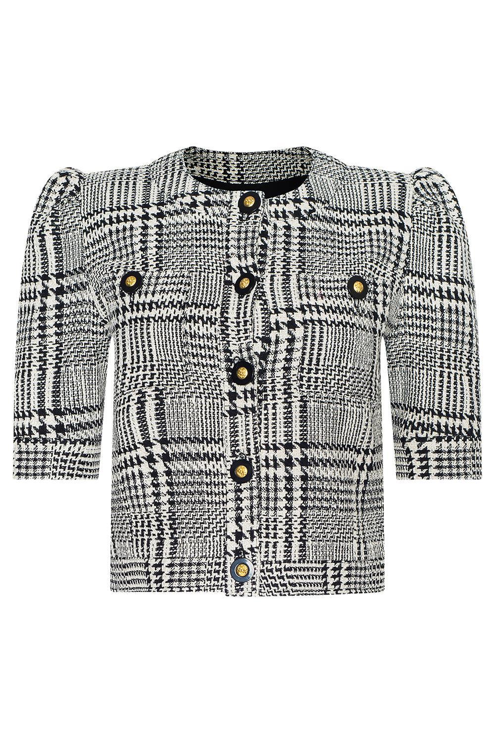 Lagence Allegra Short Sleeve Cropped Jacket