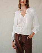 Bella Dahl L/S Raglan Mixed Shirt