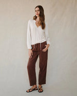 Bella Dahl L/S Raglan Mixed Shirt