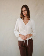 Bella Dahl L/S Raglan Mixed Shirt