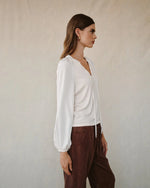 Bella Dahl L/S Raglan Mixed Shirt