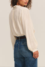 Velvet Cynthia Lurex Stripe Blouse