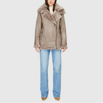 Hiso TS Martina Shearling Moto Jacket