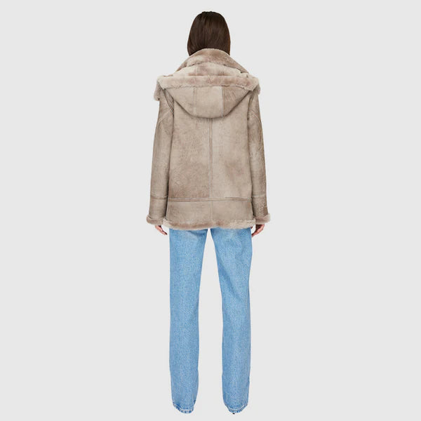 Hiso TS Martina Shearling Moto Jacket