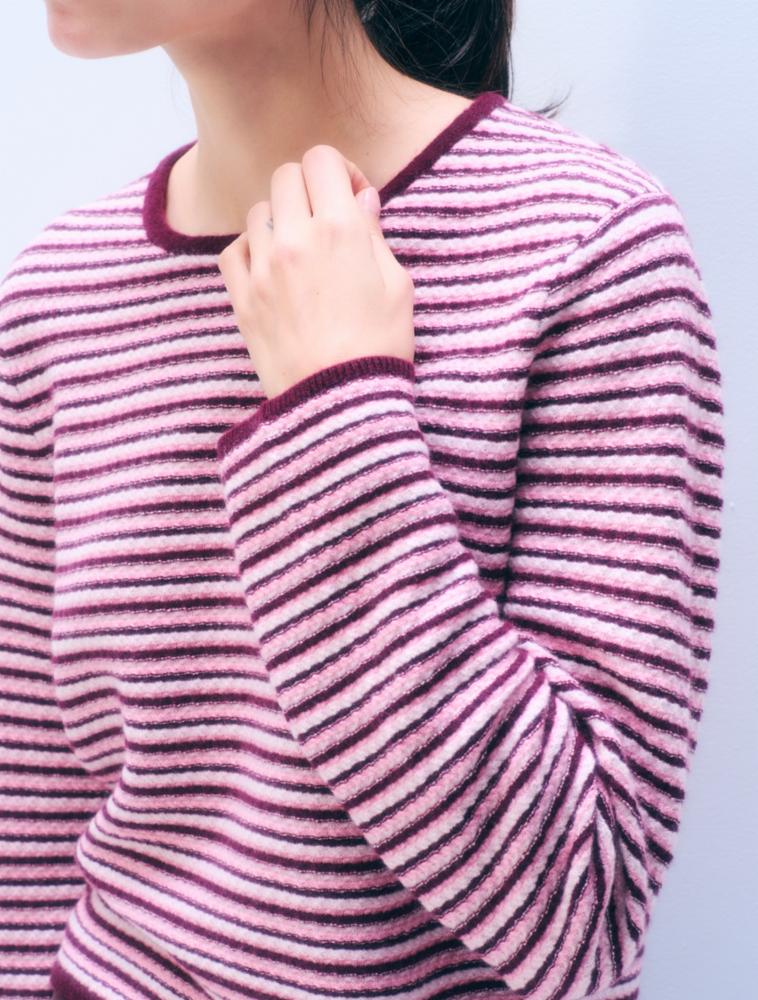 White + Warren Cashmere Striped Sweater
