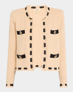 L'agence Astor Contrast Trim Cardi
