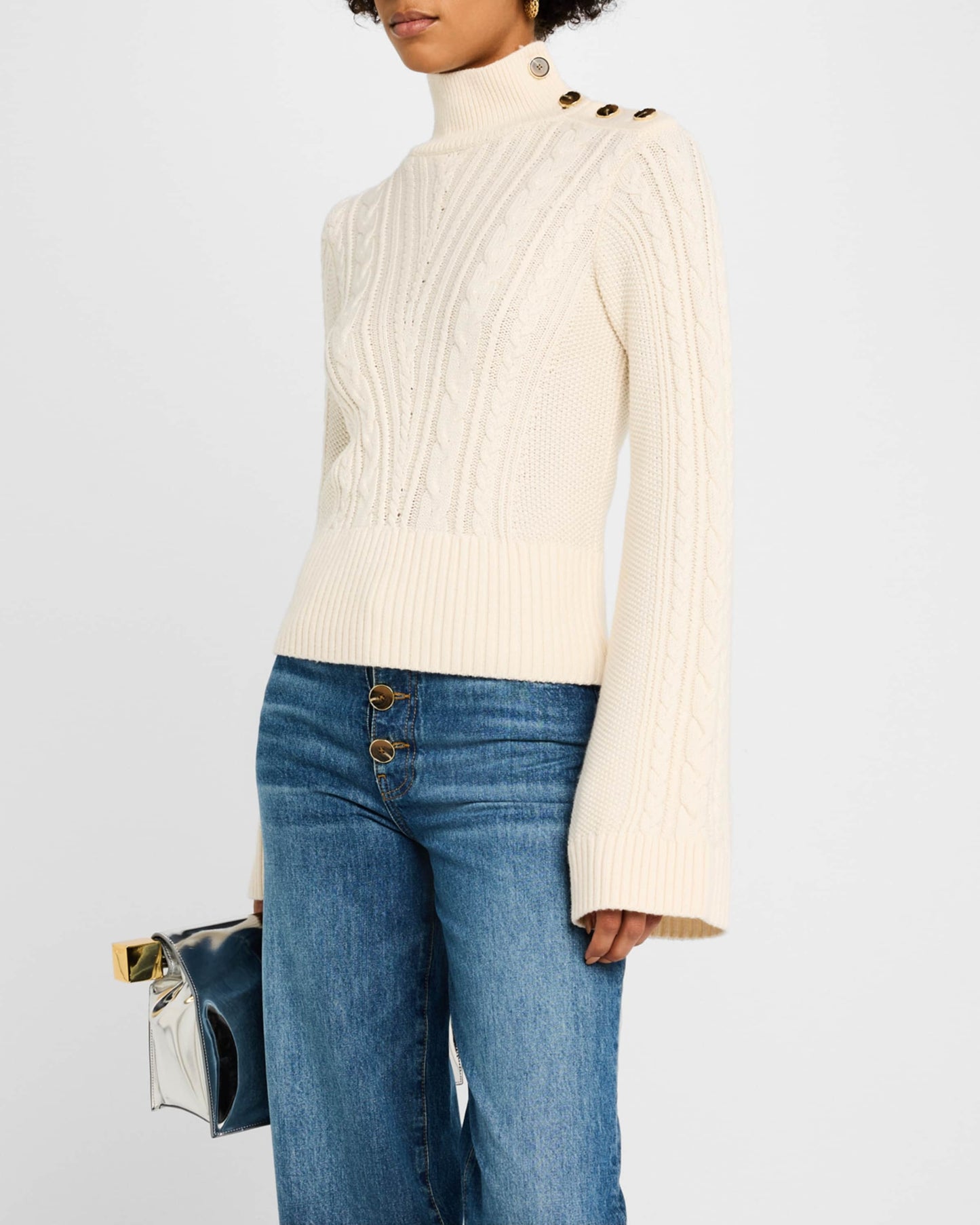 Derek Lam Thomas Cable Knit Sweater