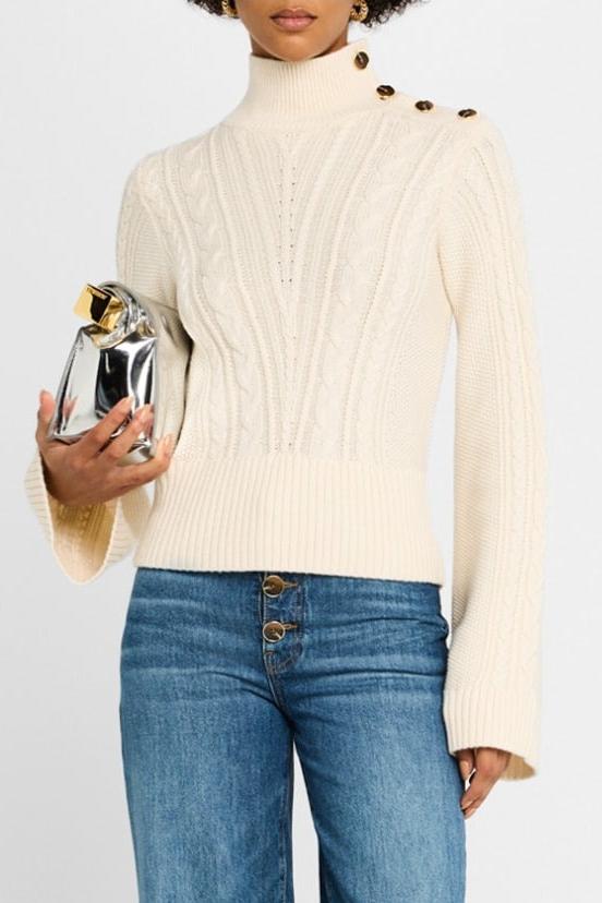 Derek Lam Thomas Cable Knit Sweater