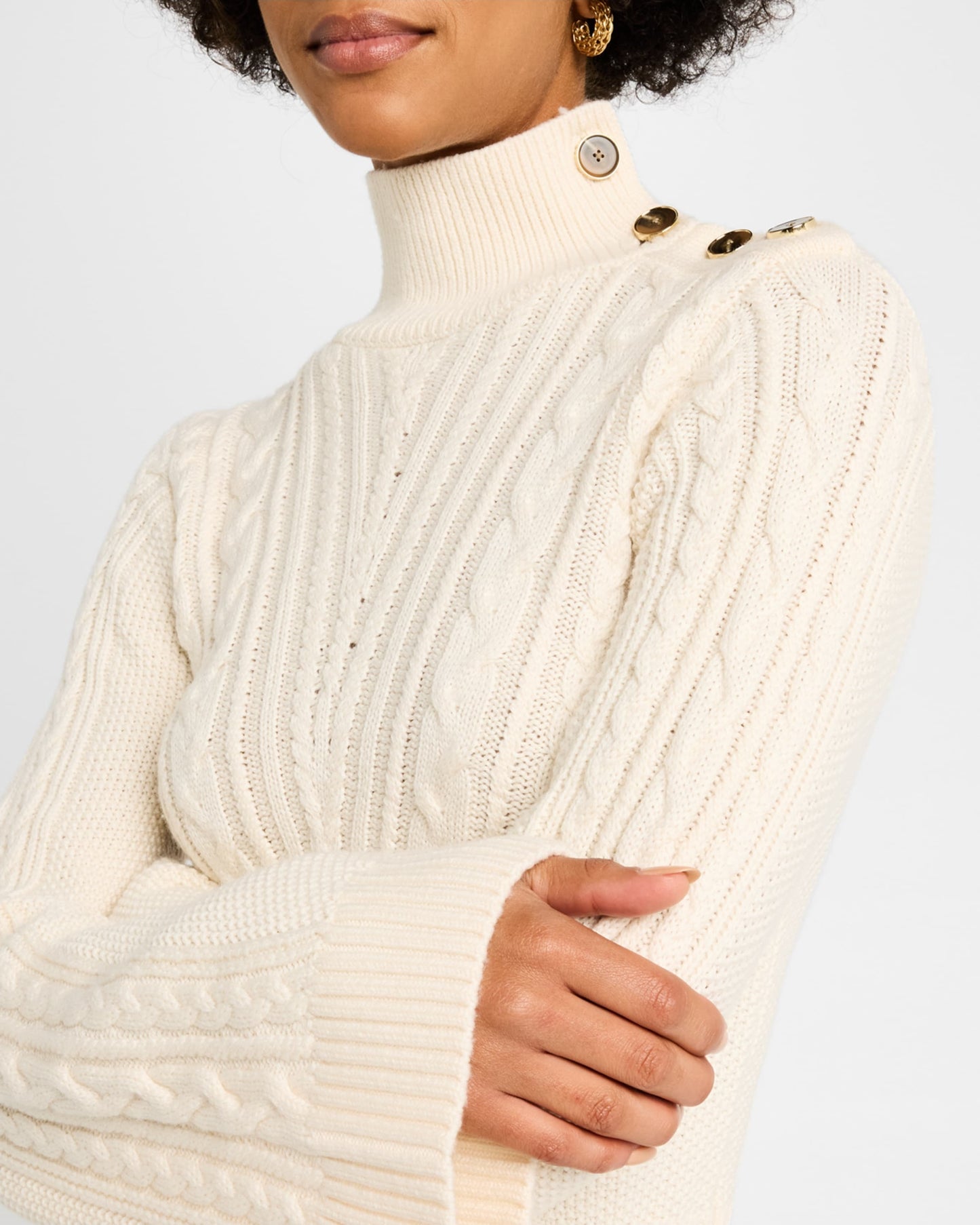 Derek Lam Thomas Cable Knit Sweater