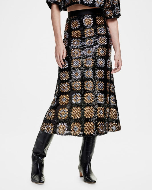 Smythe Sequin Midi Skirt