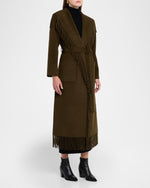SimkhaiCarrie Fringe Robe Coat