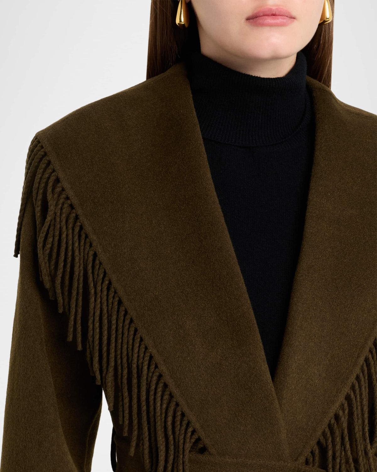 SimkhaiCarrie Fringe Robe Coat
