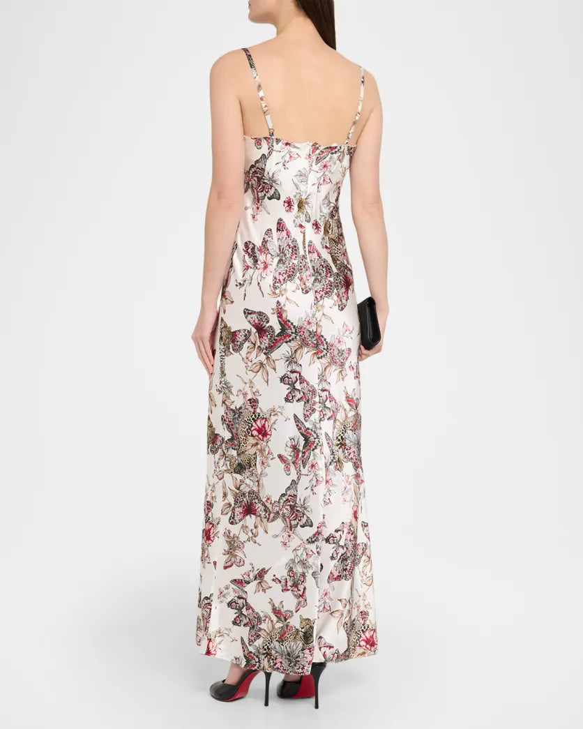 L'agence TS Sayla Bias Cut Maxi Dress