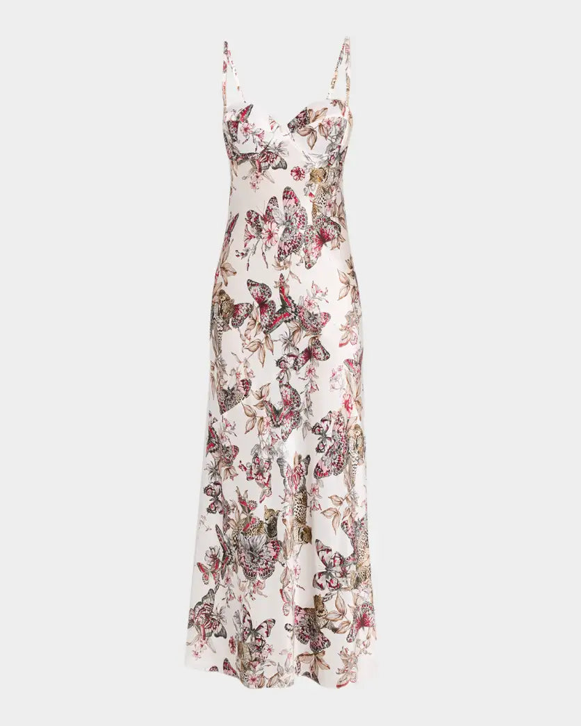 L'agence TS Sayla Bias Cut Maxi Dress
