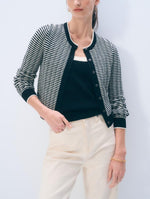White & Warren Boucle Cardigan