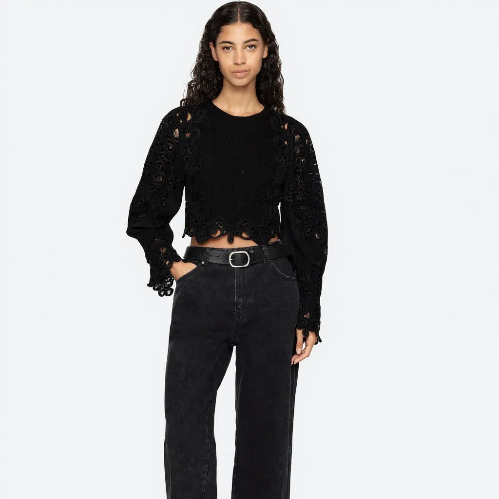 Sea Vania Lace Combo Sweater