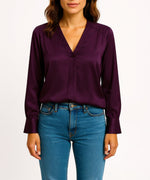 Go Silk Go Streamlined Popover Blouse