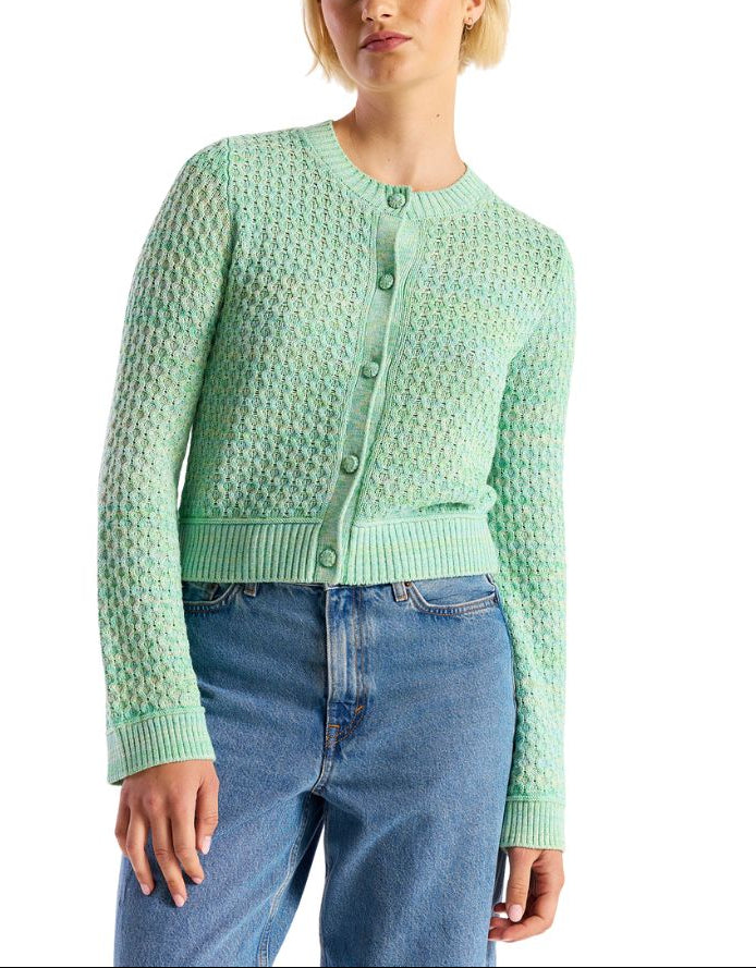 Wispr By Brodie Pointelle Twist Yarn Cardi