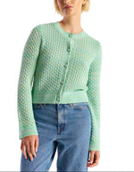 Wispr By Brodie Pointelle Twist Yarn Cardi