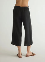 Bella Dahl Ruffle Waist Wide Leg Crop Pant