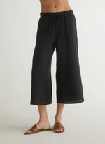 Bella Dahl Ruffle Waist Wide Leg Crop Pant